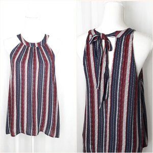Splendid Striped Tie Back Tank NWT Size S